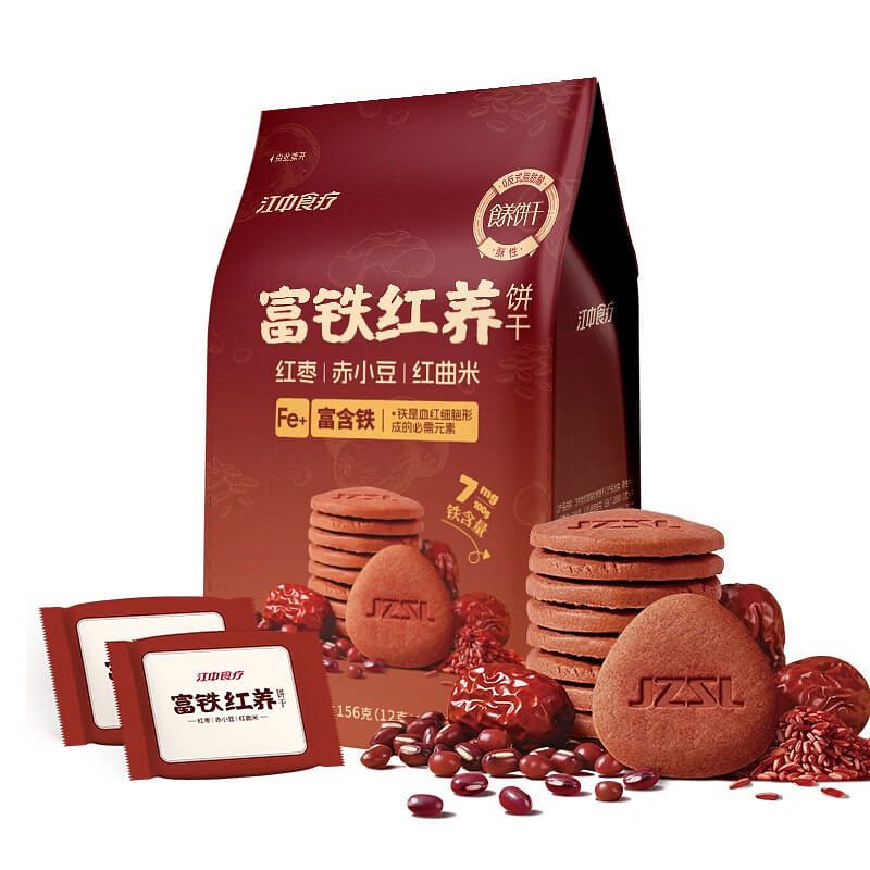 JZ Hougu Iron-Rich Nourishing Biscuits Light Sweet 156 g