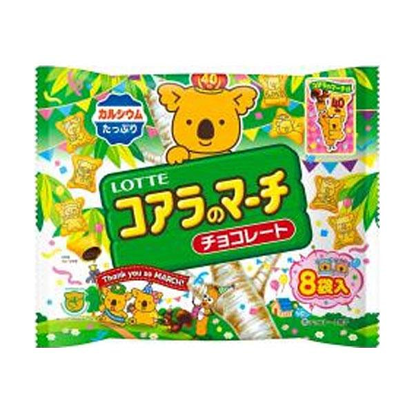 LOTTE 考拉巧克力注心印花饼干（含钙/分享装） 8袋入