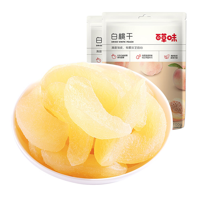 百草味白桃干100g*2