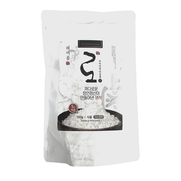 5年去苦卤·富含矿物质的【细粒】日晒海盐 500 克