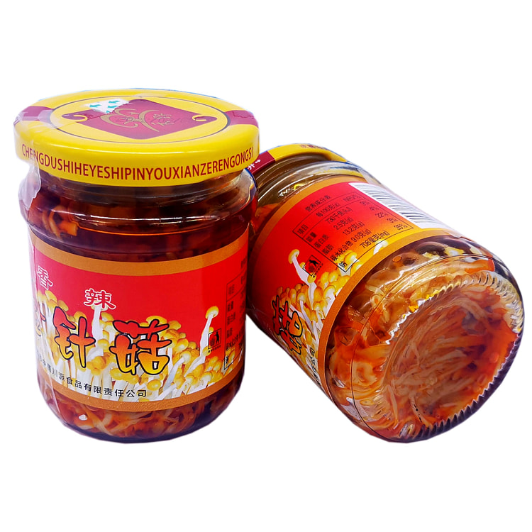 禾野瓶装香辣红油金针菇155g*1瓶 155 克