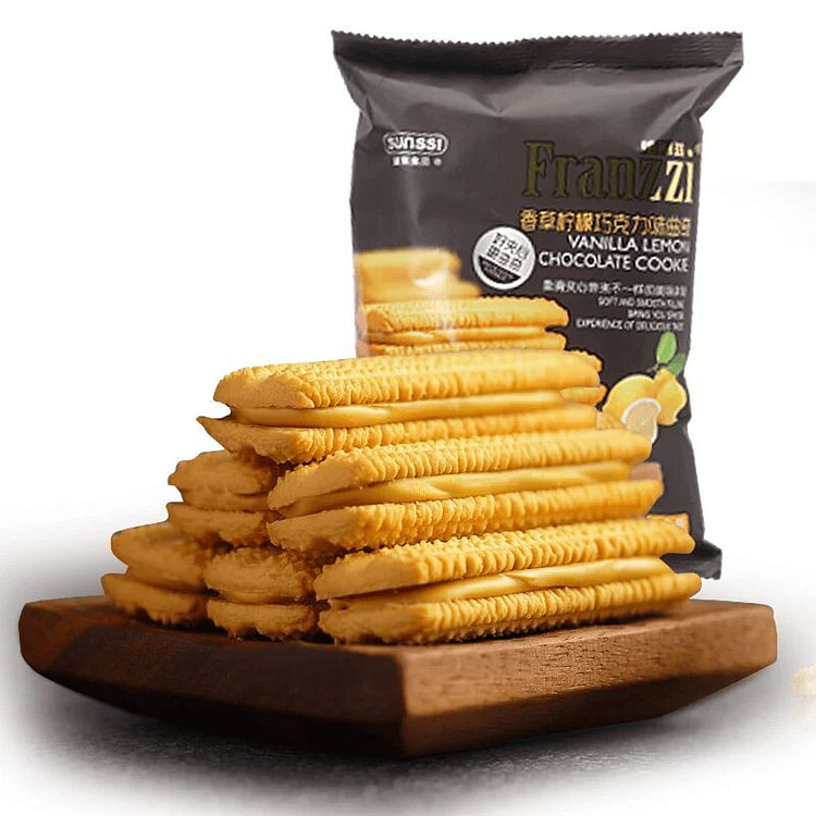 【法丽兹】柠檬香草味夹心曲奇  网红零食 1袋 57 克