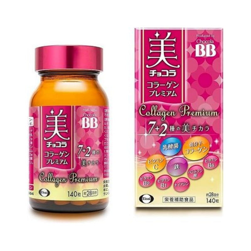 エーザイ 美チョコラコラーゲンプレミアム 140粒入 1 本
