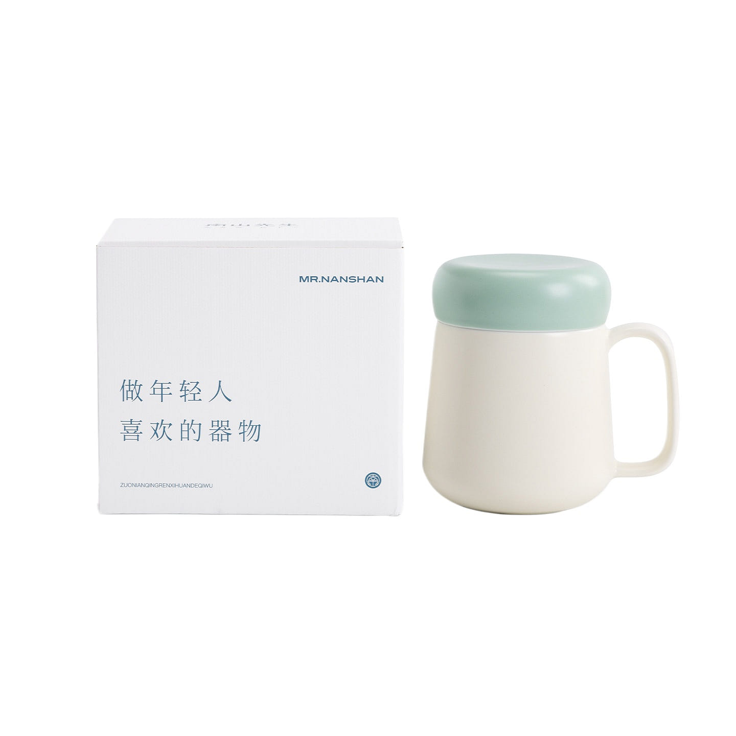 Mushroom Ancient Ceramic Coffee Cup Green 440 Ml 1 box
