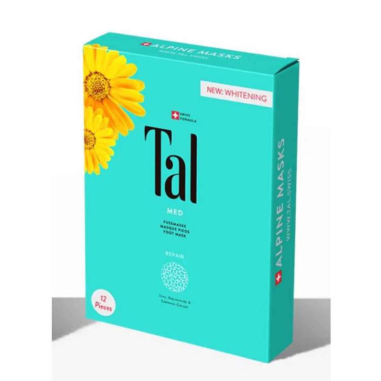 伊能静同款 瑞士TAL蒂爱丽修护足膜脚膜 6对 1 盒