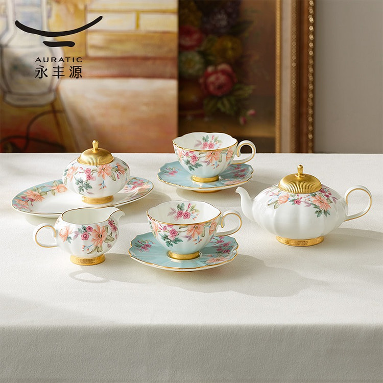 永丰源天青时代10头茶具咖具（2人位） 1 盒