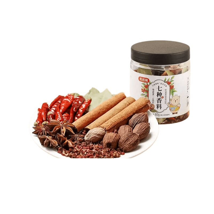 稻稻熊七种香料卤料调料80g*1罐 80 克