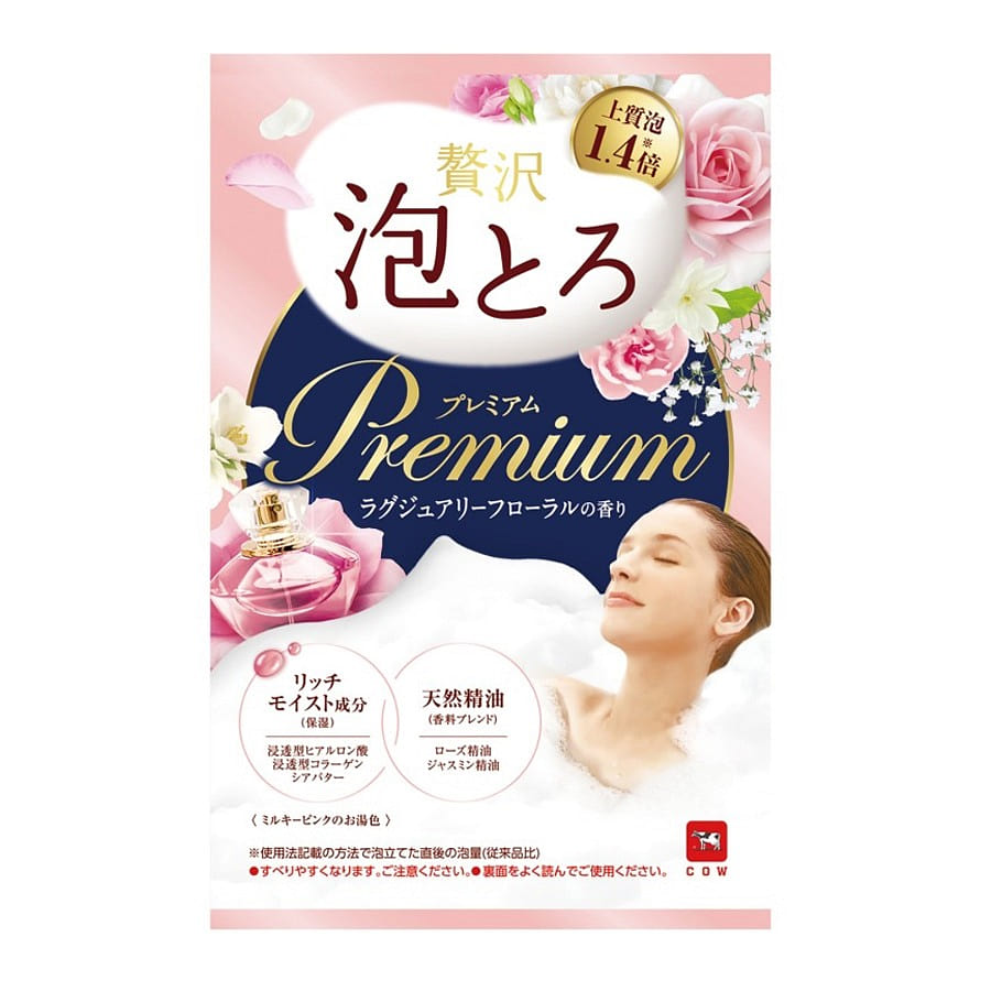 牛乳石鹼共进社 お湯物語贅沢泡とろP Lフローラル 40g 1 個