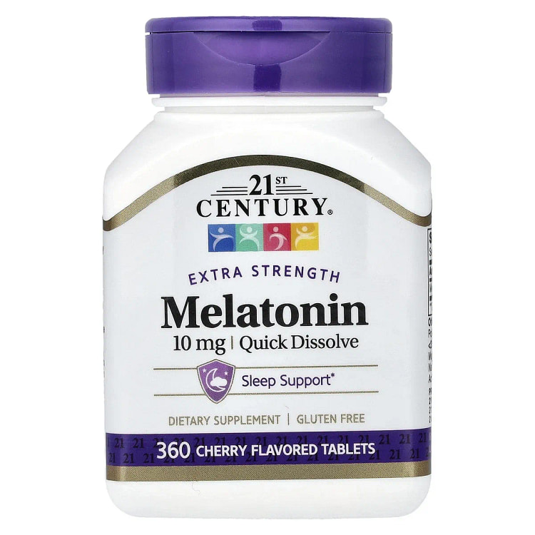 Melatonin, Quick Dissolve, Cherry, 10 mg, 360 Tab. 1 pack