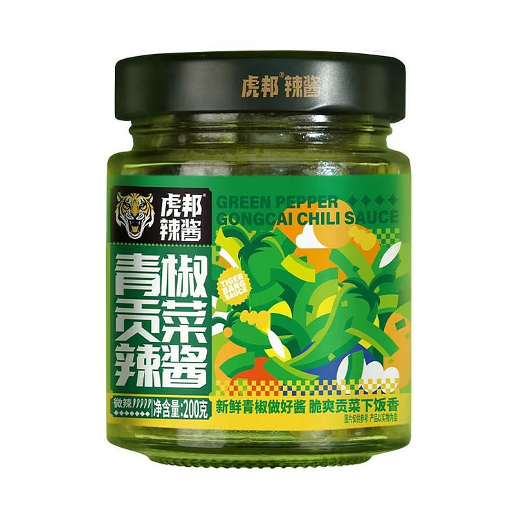 虎邦`青椒贡菜酱200g 1 瓶