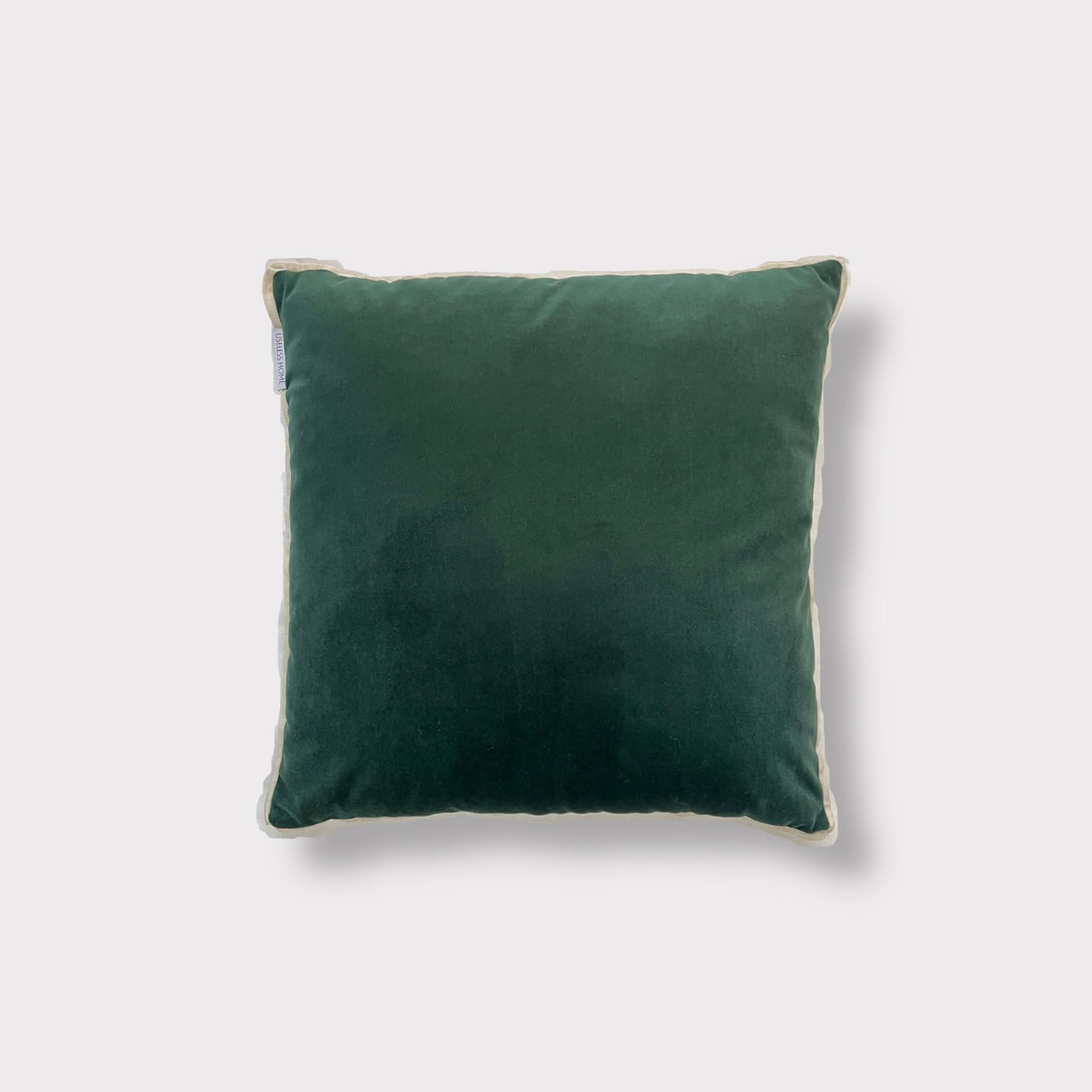 Emerald Green Velvet/Poly-Linen Pillow 1 each