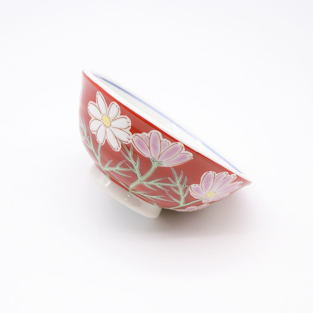 Kutani Ware Handmade Main Bowl (Cosmos, 4.64 x 4.64) Made in Japan 1 each
