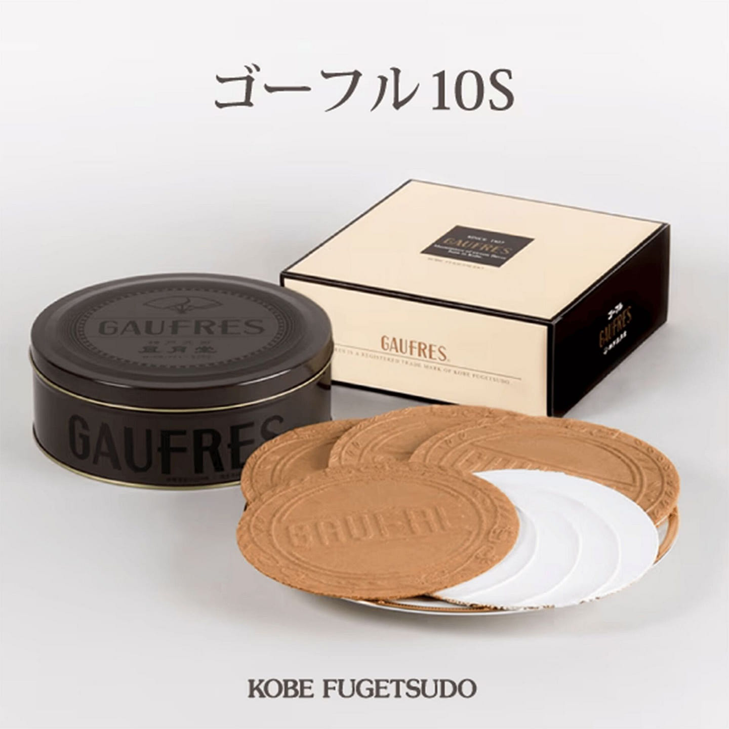 Kobe Fugetsudo Gaufres Wafer Cookies 8pc 1 each