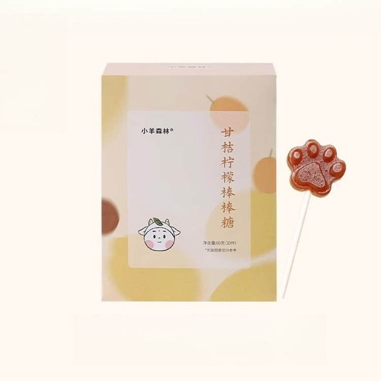 Little Sheep Forest Lemon Cream Lollipop60g*1box 60 g