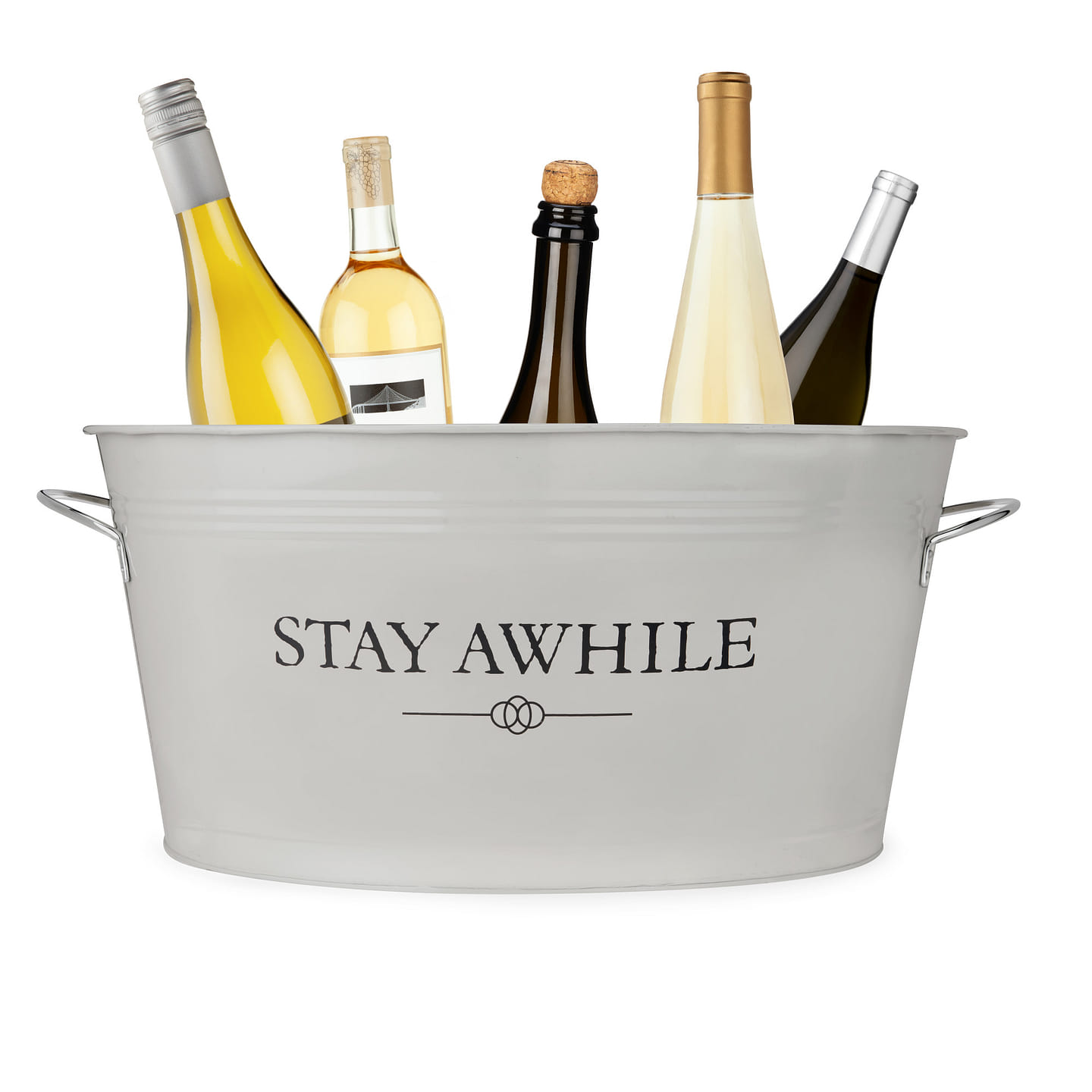 Stay Awhile Metal Drink Tub by Twine® 806 fl.oz