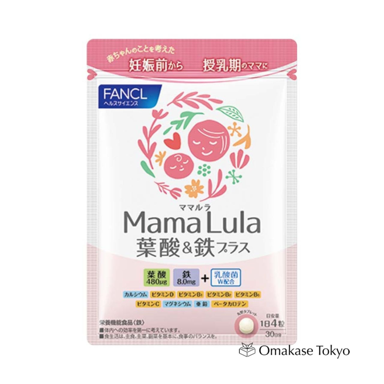FANCL Mama Lula Folate & Iron Plus 30 그램