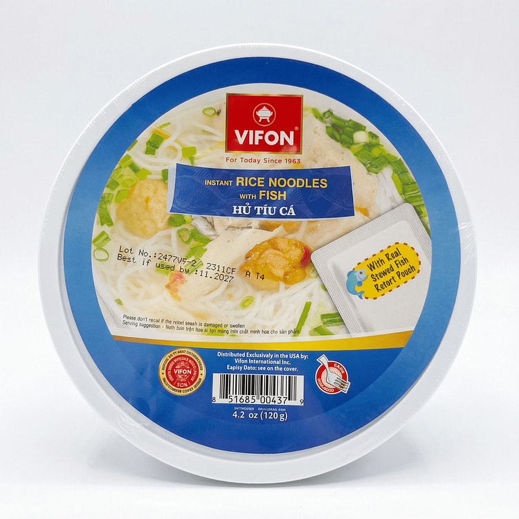 [1-BOWL] VIFON Rice Noodle with Fish 4.23 oz (min 3)