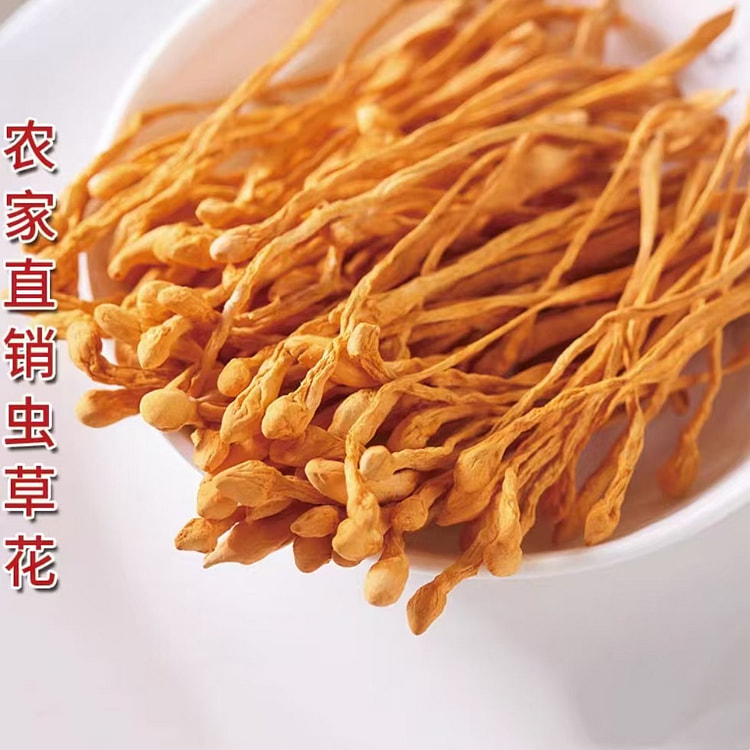 庆元虫草花250g*1袋 无硫蛹虫草煲汤食材