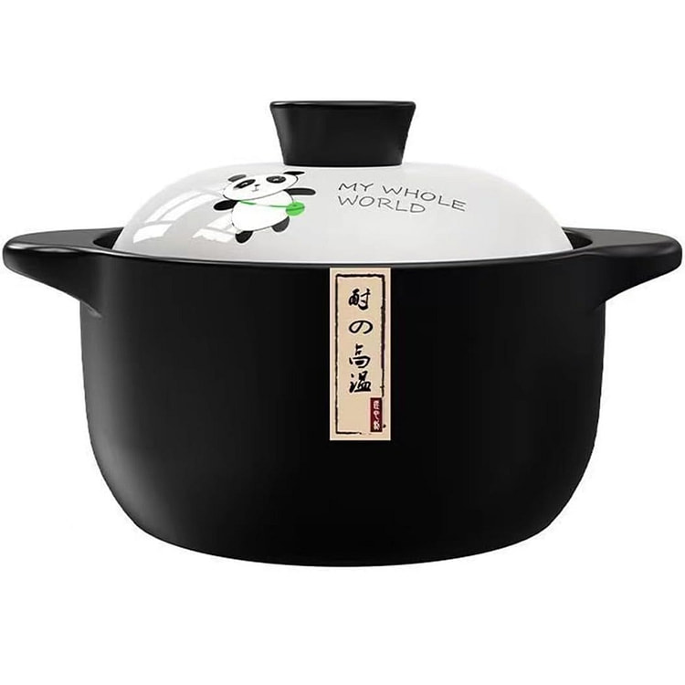 陶瓷砂锅 1.6夸脱陶瓷锅带盖 用于煲仔饭炖肉煮汤