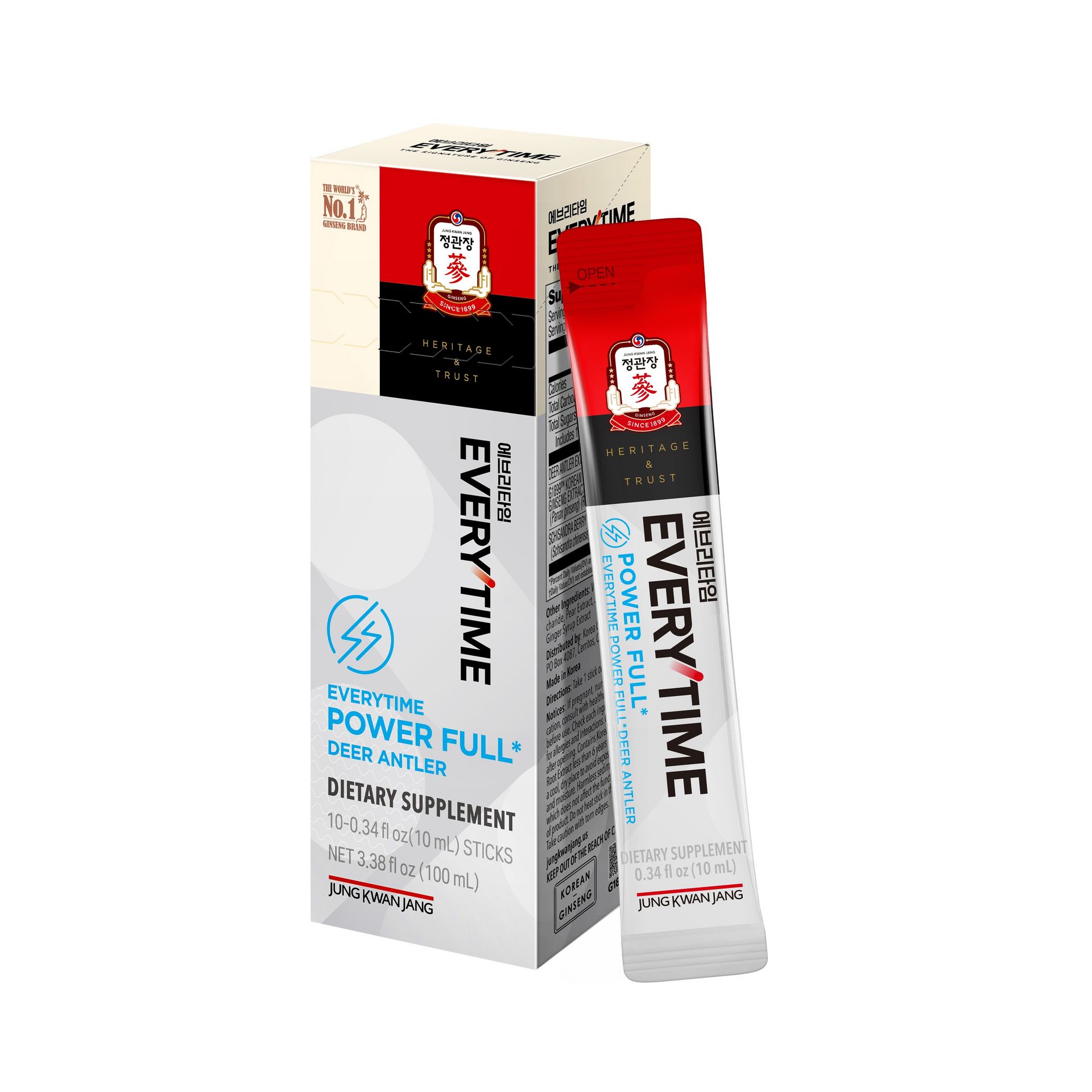 Everytime PowerFull Korean Red Ginseng Deer Antler 3.38 fl.oz