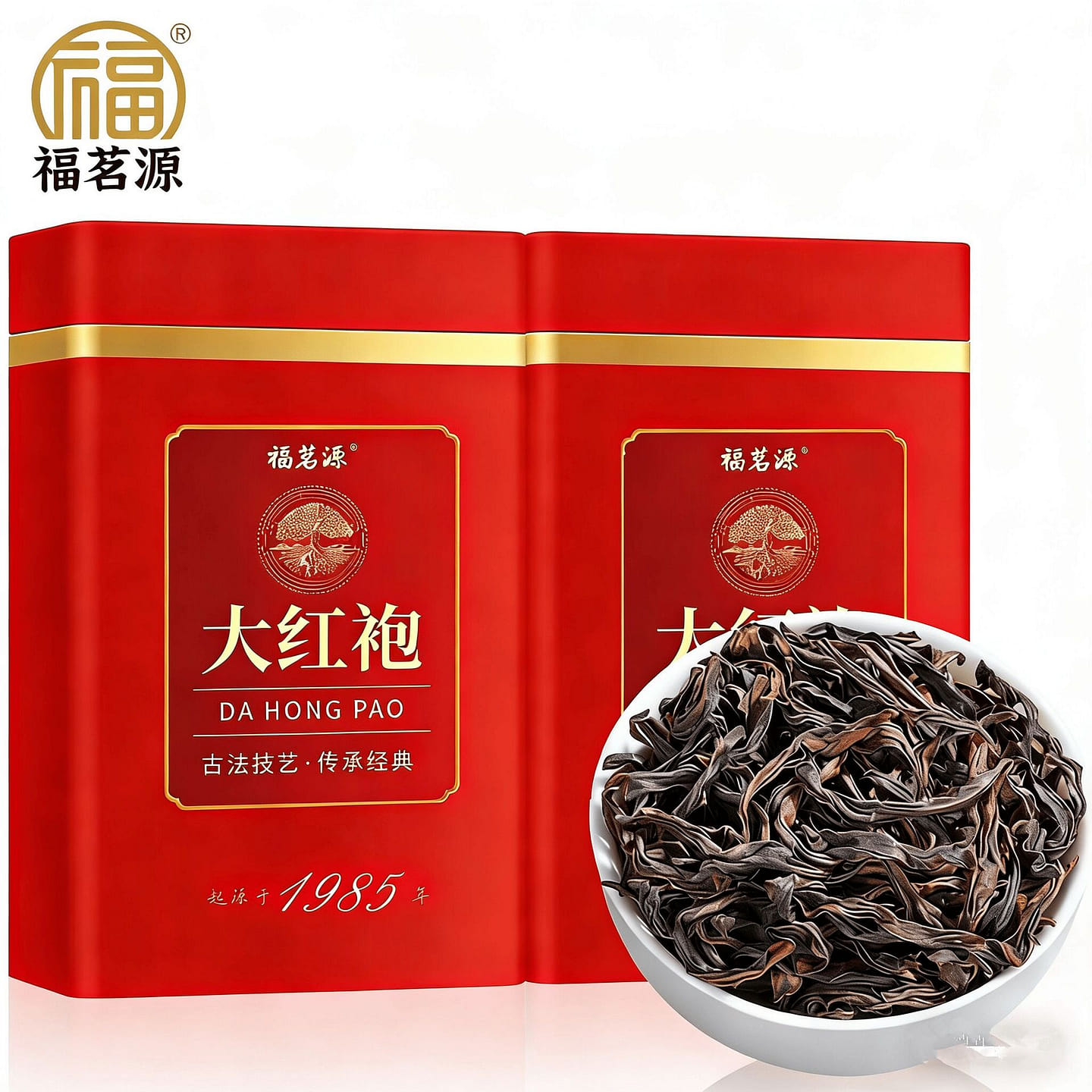 福茗源大红袍乌龙茶新茶岩骨花香浓香型耐泡南平岩茶 250 克