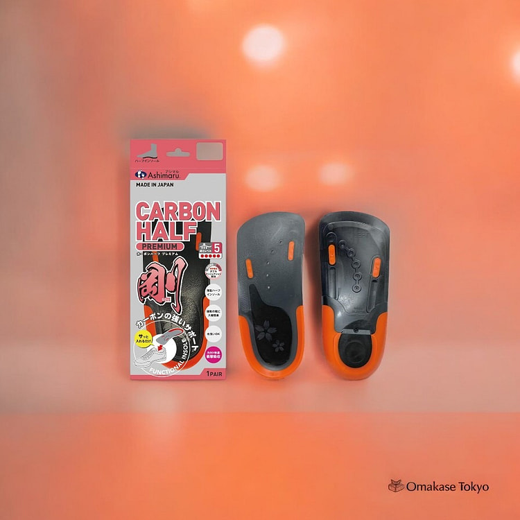 ASHIMARU 不对称半鞋垫 橙红色-M 110 克