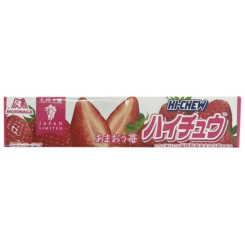 MORINAGA Hi-Chew Kyuusyuu Limited Amaou Strawberry Flavored Candy 12 Pcs 1 each