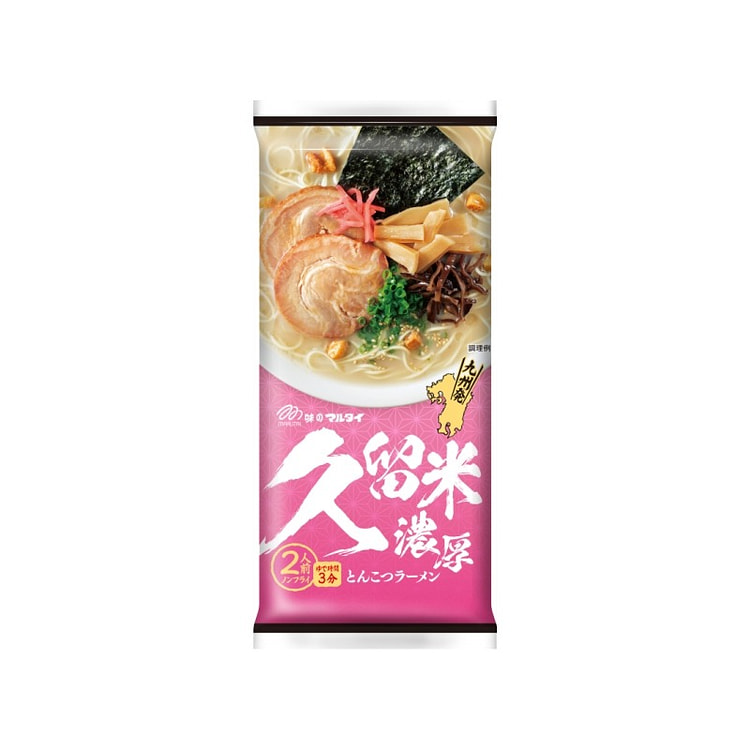 丸太  久留米浓厚猪骨味拉面 194g