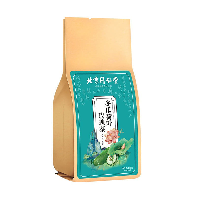 【 Beijing Tongrentang authentic 】 Winter melon Lotus leaf Rose Tea 140g/ bag 140 g