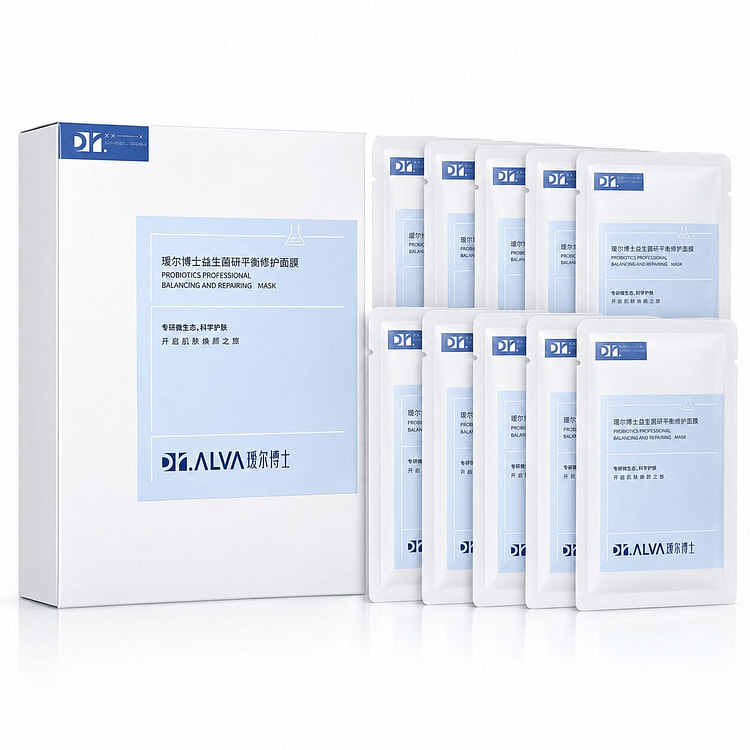 Dr. Alva Probiotic Centella Repair Facial Mask*10p 1 box