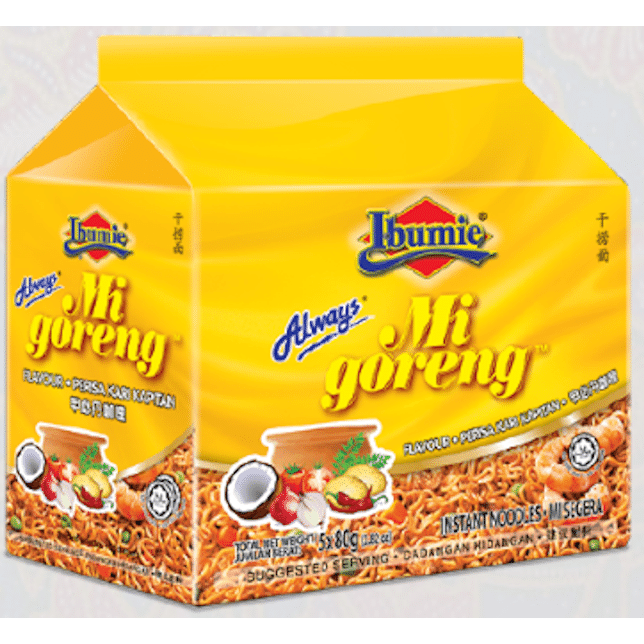 [Ibumie] Mi Goreng Curry Kapitan – Pack of 5 1 each