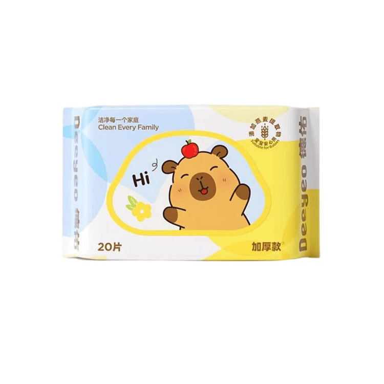 德佑 婴幼儿湿巾 卡皮巴拉 20片 1 份