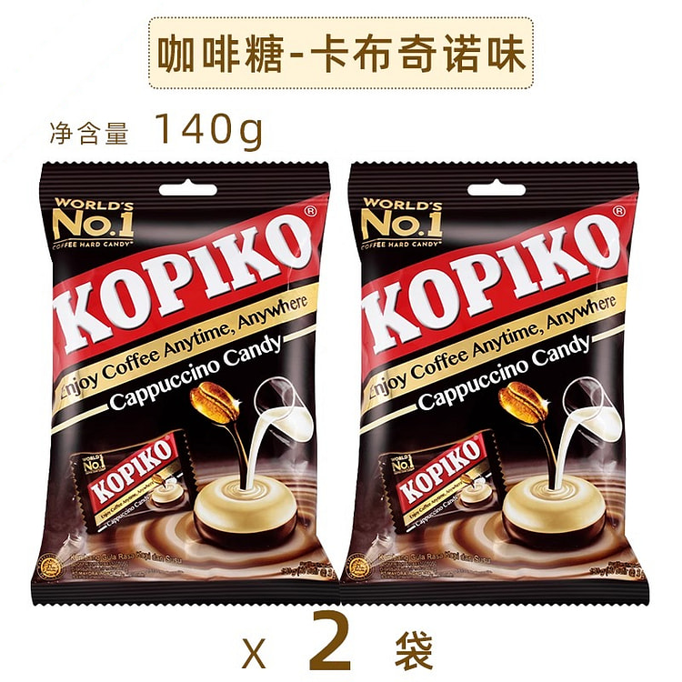 可比可咖啡糖卡布奇诺味140g*2袋