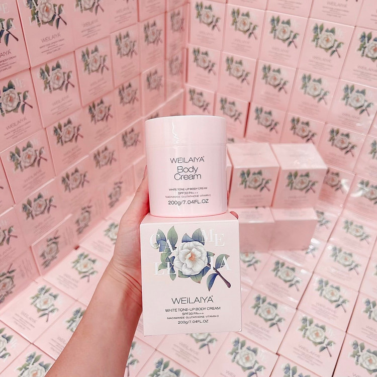 WEILAIYA CAMELLIA TONE UP BODY CREAM SPF30 PA+++