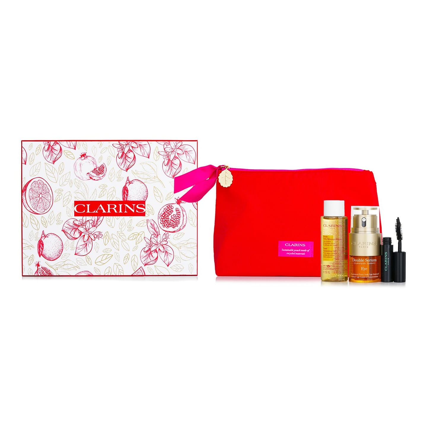 Clarins Double Serum Eye Collection 3pcs+1bag 3 each