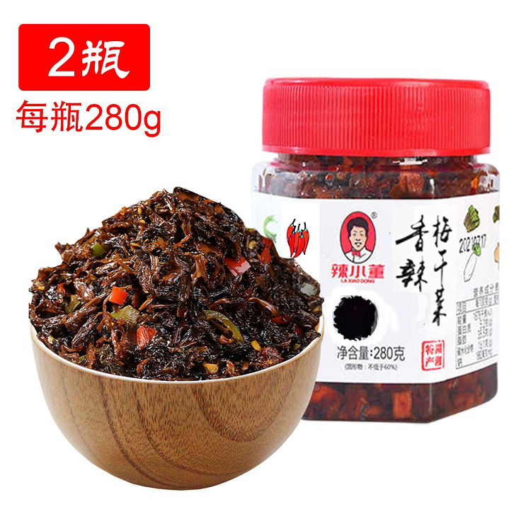 辣小董 香辣梅干菜 下饭菜 咸菜280g*2瓶