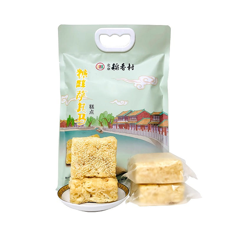 Sanho Taoxiangcun Sugar Sauce Sachima Traditional Pastry Soft and Tasty 250g 250 g