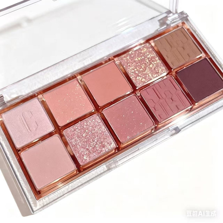 Dikalu pomelo peach ten color eye shadow 1 box/1 p 1 box