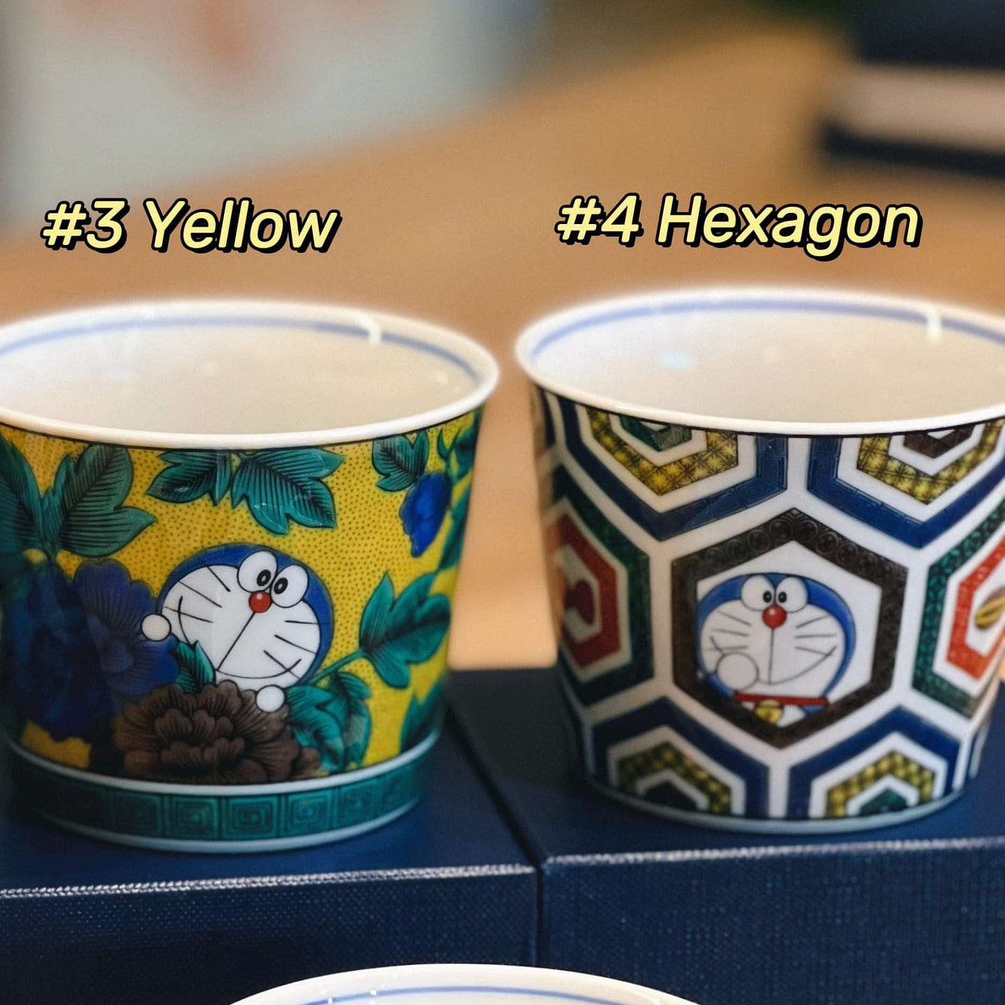 Kutani ware X Doraemon Mug(Gift box) #4 Hexagon 1 each