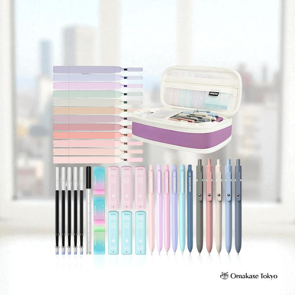 Four Candies Complete Stationery Set Purple 500 g