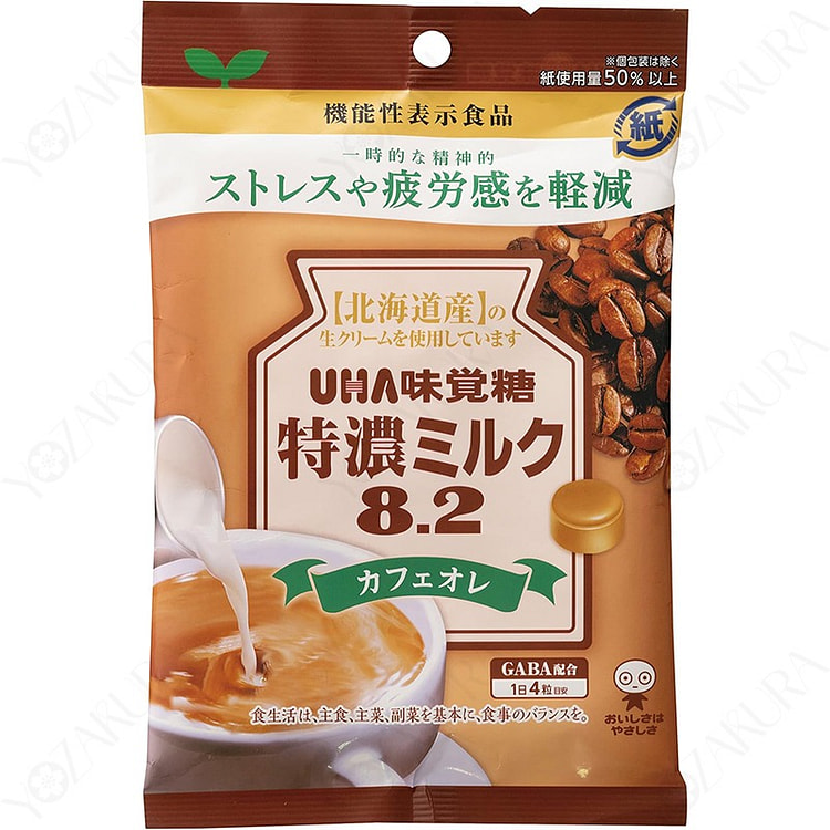 悠哈 味觉糖 特浓牛奶8.2 咖啡欧蕾 93g