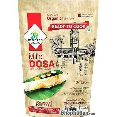 24 Mantra Organic Millet Dosa Mix, 7.62 oz pack 7.62 oz
