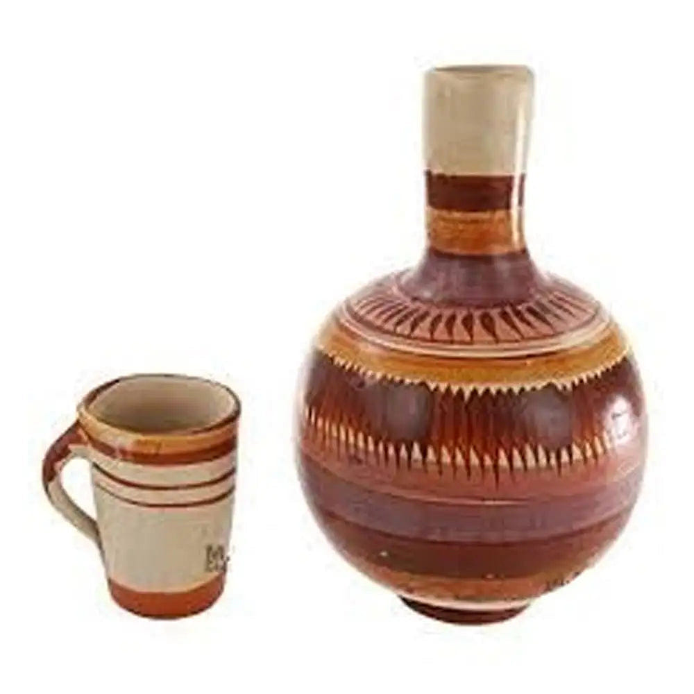 Campeone Botellon De Barro Water Jug w/ Mug 16 oz 4 qrt – Case – 1 Units 1 each
