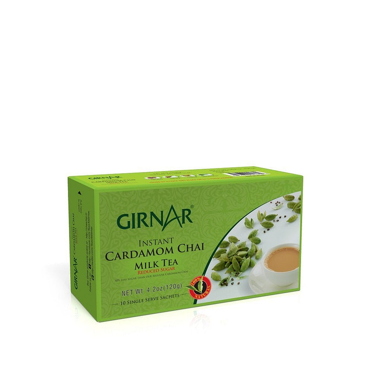 Girnar 无糖豆蔻茶预混料（10 袋）