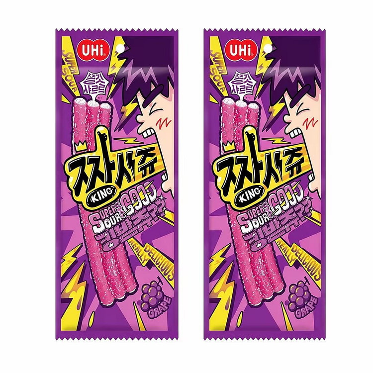 YEM Grape Sour Strip Gummy Candy*2pcs 1 each
