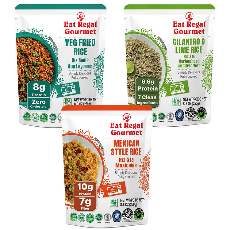 Eat Regal Veg Fried, Cilantro Lime & Mexican Rice 8.8 oz