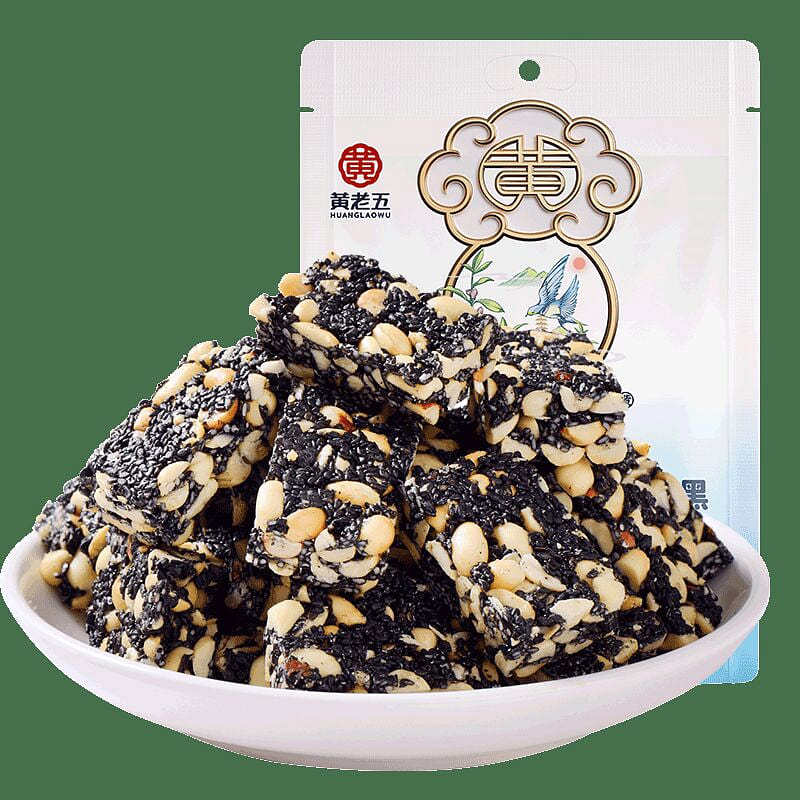 Huang Laowu Xylitol Black Sesame Crisp 1pc 128 g