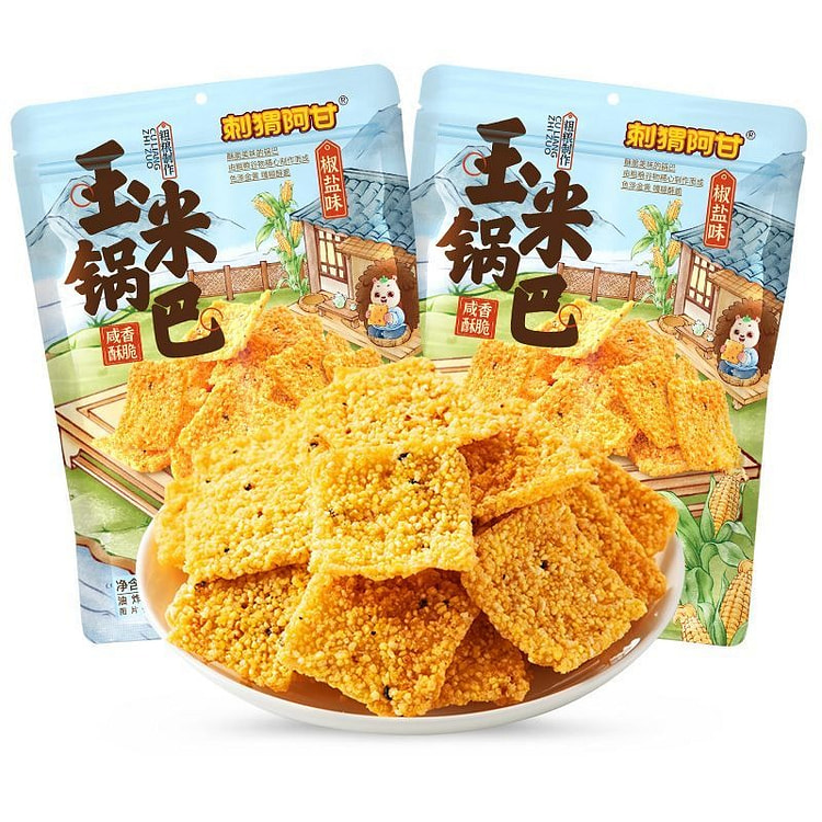 Corn Crisps with Salt and Pepper Flavor 130 g