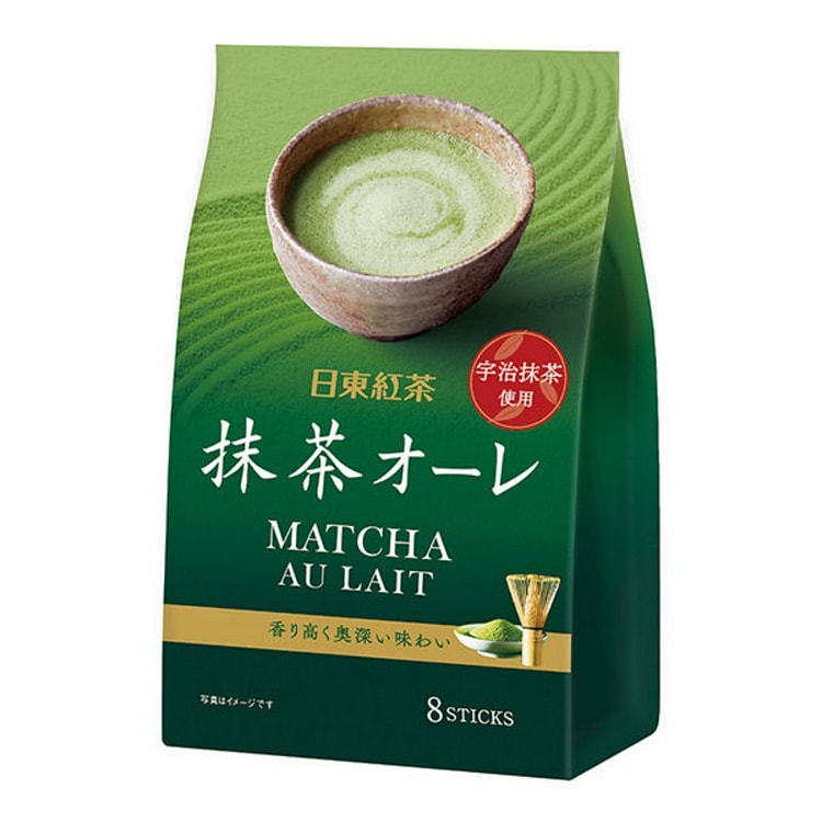 日东红茶 北海道 皇家抹茶风味奶茶拿铁 8袋装