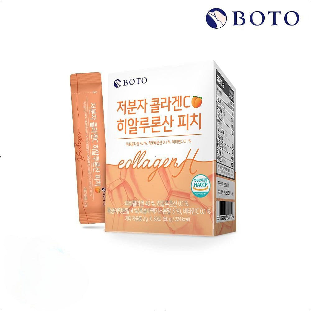 BOTO Collagen C Hyaluronic Acid Peach 2gX30ea 1box 1 each